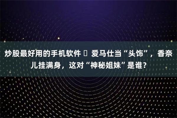 炒股最好用的手机软件 ​爱马仕当“头饰”，香奈儿挂满身，这对“神秘姐妹”是谁？